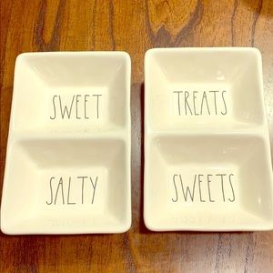 2 Rae Dunn dip trays